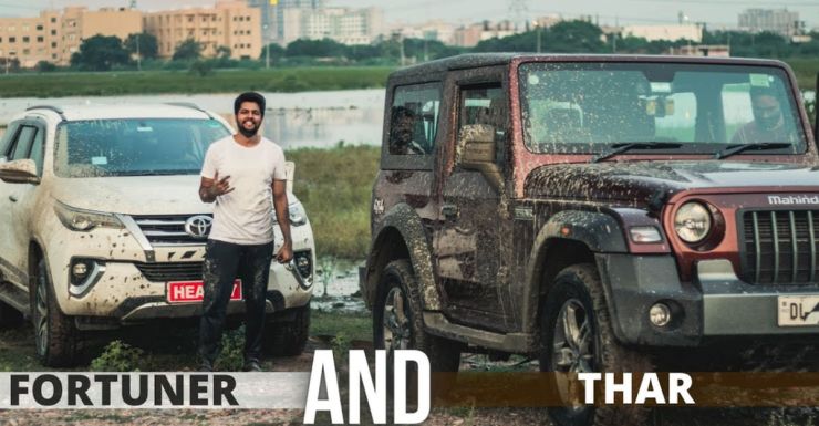 Mahindra Thar vs Toyota Fortuner in an off-road battle [Video]