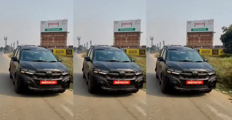 Facelifted Maruti XL6 spotted testing [Video]