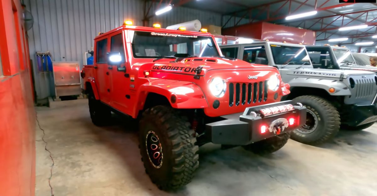 Mahindra Bolero Camper modified into a Jeep Gladiator [Video]
