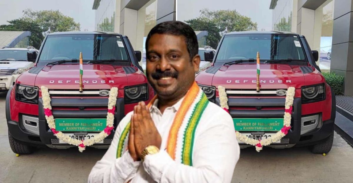 Member of Parliament Vijay Vasanth replaces Toyota Fortuner with a brand new Land Rover Defender SUV