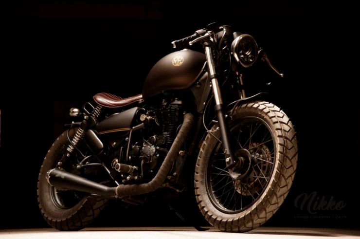 This modified Royal Enfield Thunderbird 500 from Eimor Customs is called ‘Nikko’