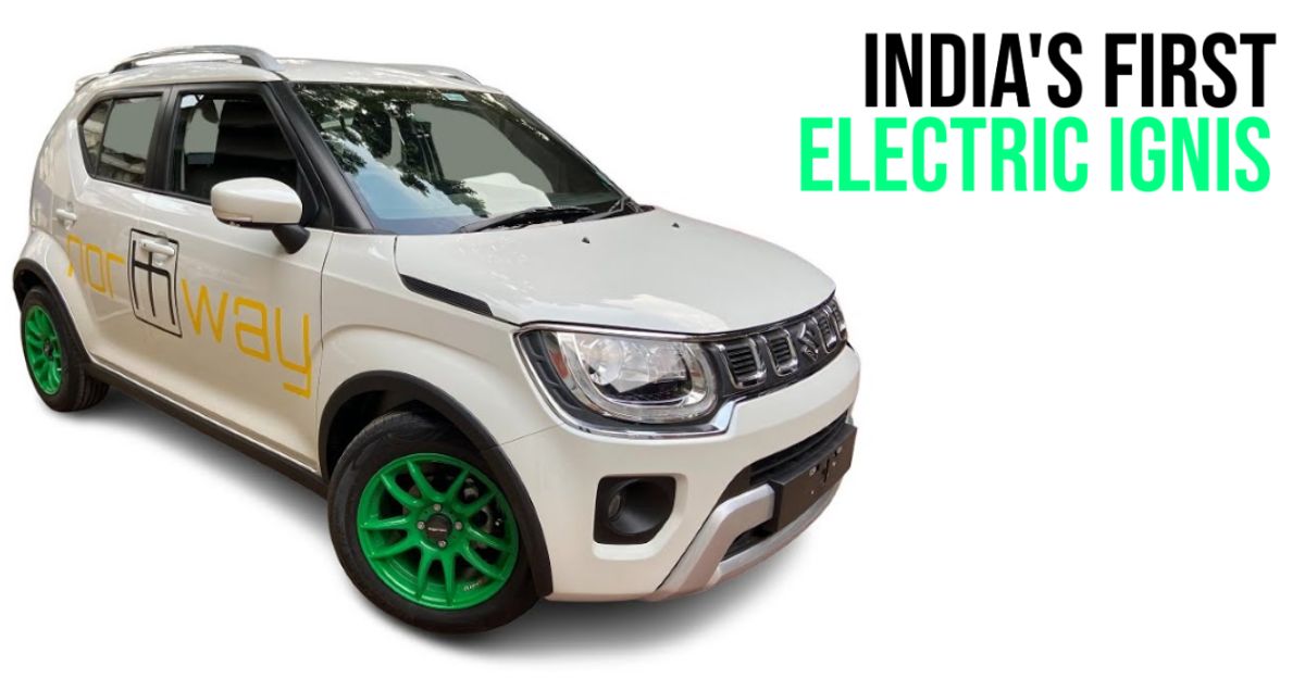Brand-new Maruti Suzuki Ignis converted into Electric Vehicle: Gets manual transmission as well [Video]