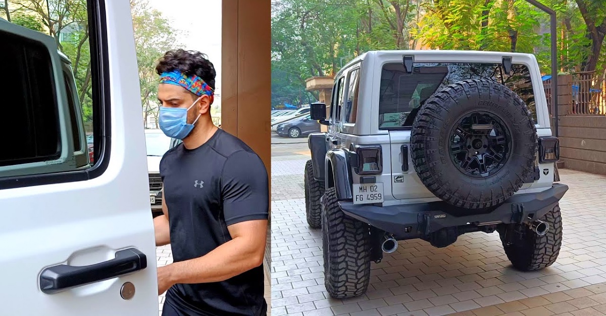 Sooraj Pancholi spotted in a heavily modified Jeep Wrangler