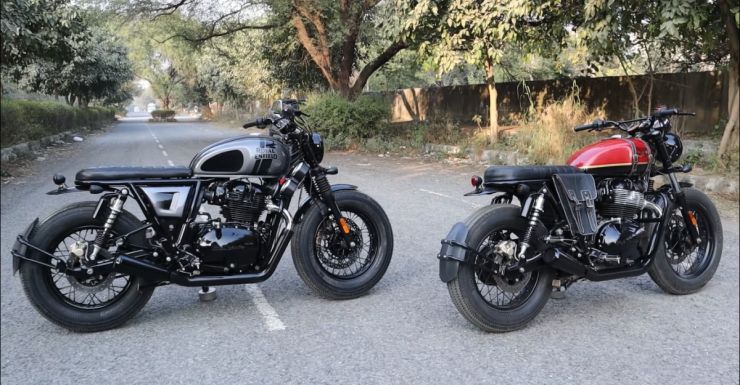 These modified Royal Enfield Interceptor motorcycles look beautiful [Video]