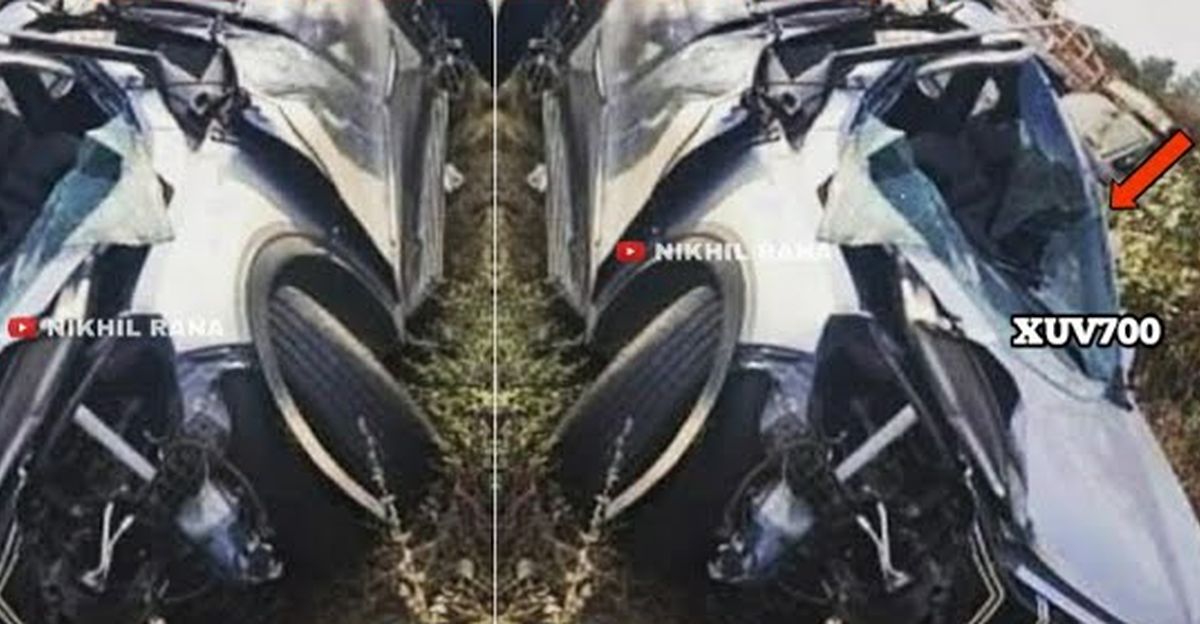 Mahindra XUV700 crash at 120 km/h shows its 5 star build quality