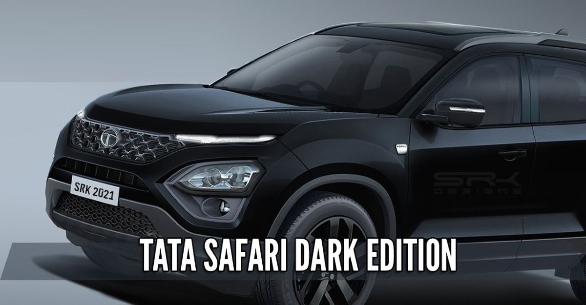 Tata Safari Dark Edition teased ahead of launch: What it’ll look like