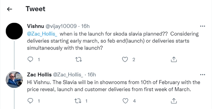 Skoda Slavia launch and delivery timeline revealed