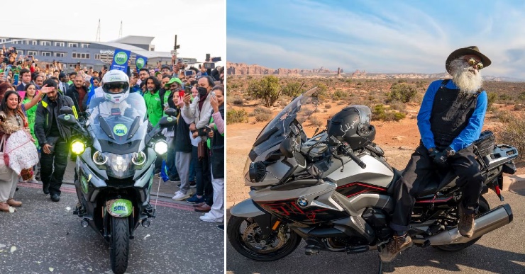 Sadhguru starts 30,000 km ‘Save Soil’ ride on a BMW K1600 GT superbike [Video]