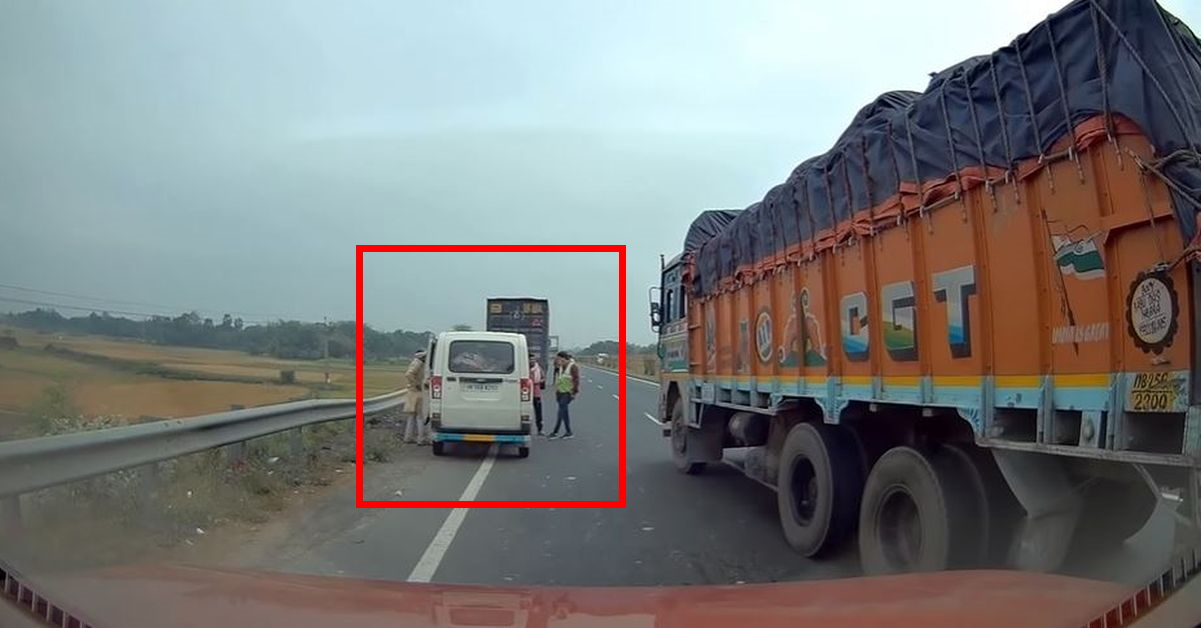 Dashcam video captures fake entry tax scam on National Highway