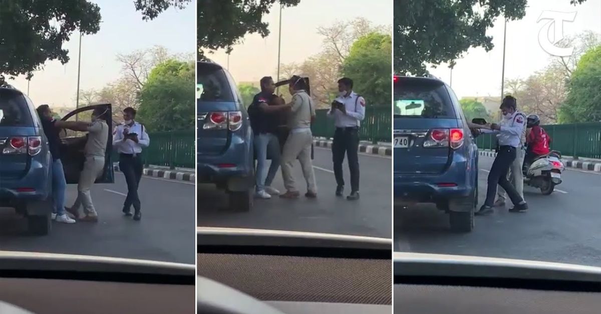 Video of scuffle between cop & Toyota Fortuner driver in Chandigarh goes viral