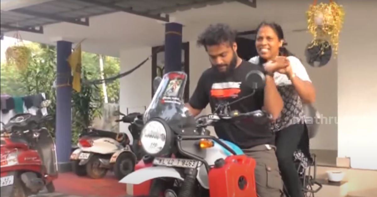 Mother and son start their road trip from Kochi to Ladakh on a Royal Enfield Himalayan