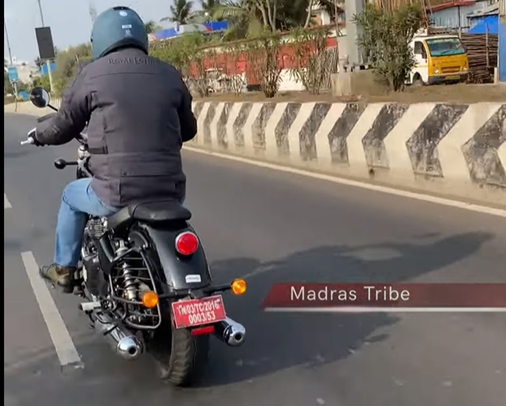 Royal Enfield Super Meteor 650 spotted on video