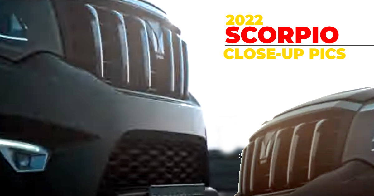 5 close-up shots of the 2022 Mahindra Scorpio: The big daddy is almost here!