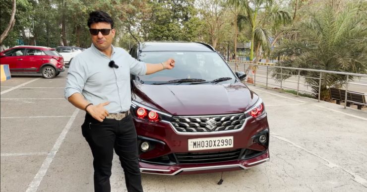 Maruti Ertiga modified with 2022 XL6 tail lamps and customised interiors [Video] Maruti Ertiga modified with 2022 XL6 tail lamp looks premium