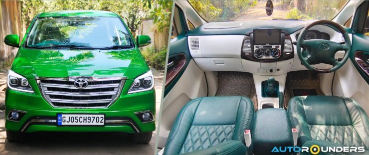 Toyota innova dengan cat hijau dan interior custom terlihat unik [Video]
