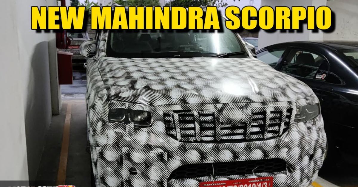 2022 Mahindra Scorpio spotted with twin hood scoops
