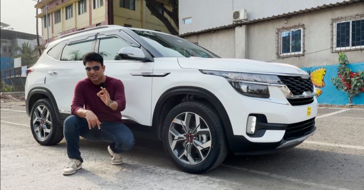 Kia Seltos SUV modified with 18 inch alloy wheels and customized interior looks good