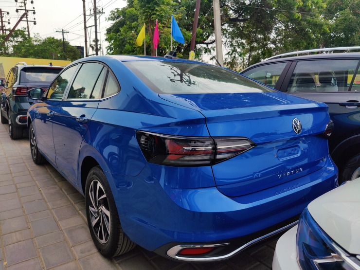 Volkswagen Virtus spotted at dealership ahead of launch