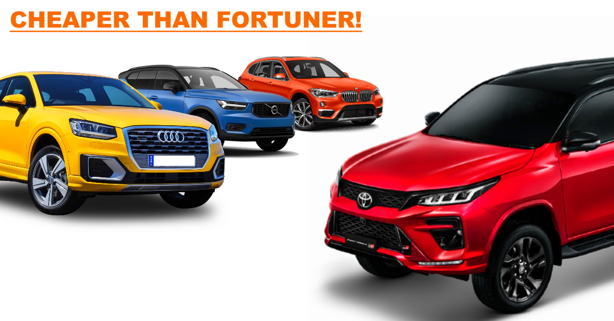 8 luxury cars from BMW, Audi, Volvo & Mercedes that are cheaper than the Toyota Fortuner GR-S