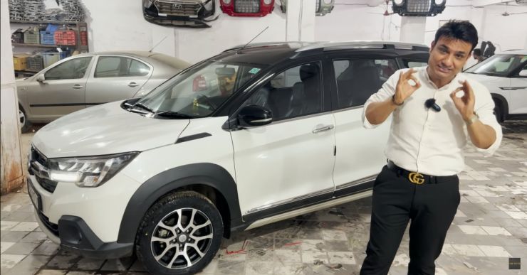 Sort 1 Maruti XL6 modified to appear to be 2022 model