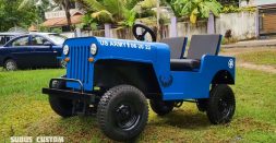 Miniature car-builder Rakesh Babu's latest creation is an electric Jeep for children [Video]