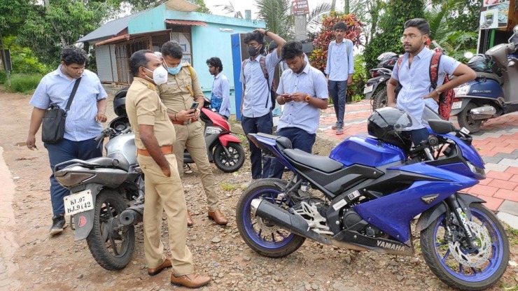 Kochi Motor Vehicles Department (MVD) booked six motorcycle owners for modifications