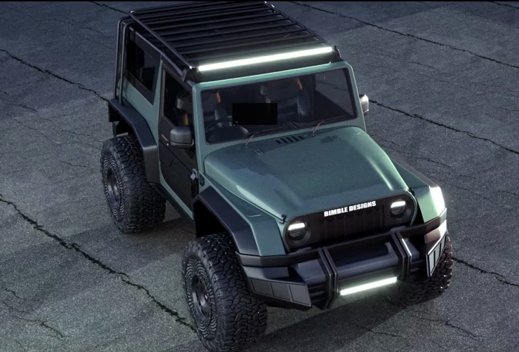 Mahindra Thar rendered as an electric 4×4 SUV: What it’ll look like