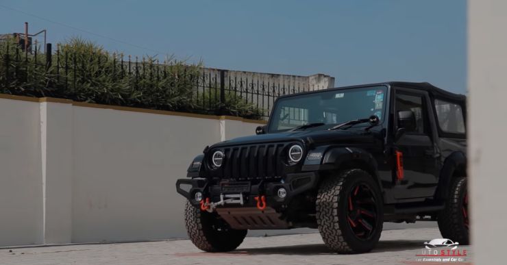 Mahindra Thar with aftermarket alloy wheels and other modifications looks MEAN [Video]