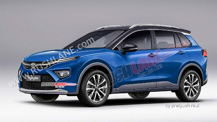 Toyota HyRyder renders in multiple colours show what it will look like in real-life