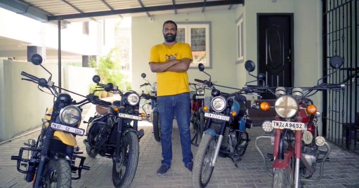Meet the biker who owns 3 new & 2 old Yezdi & Jawa motorcycles [Video]