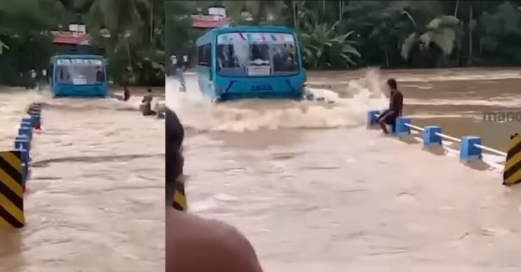 Bus driver booked for driving on flooded bridge [Video]
