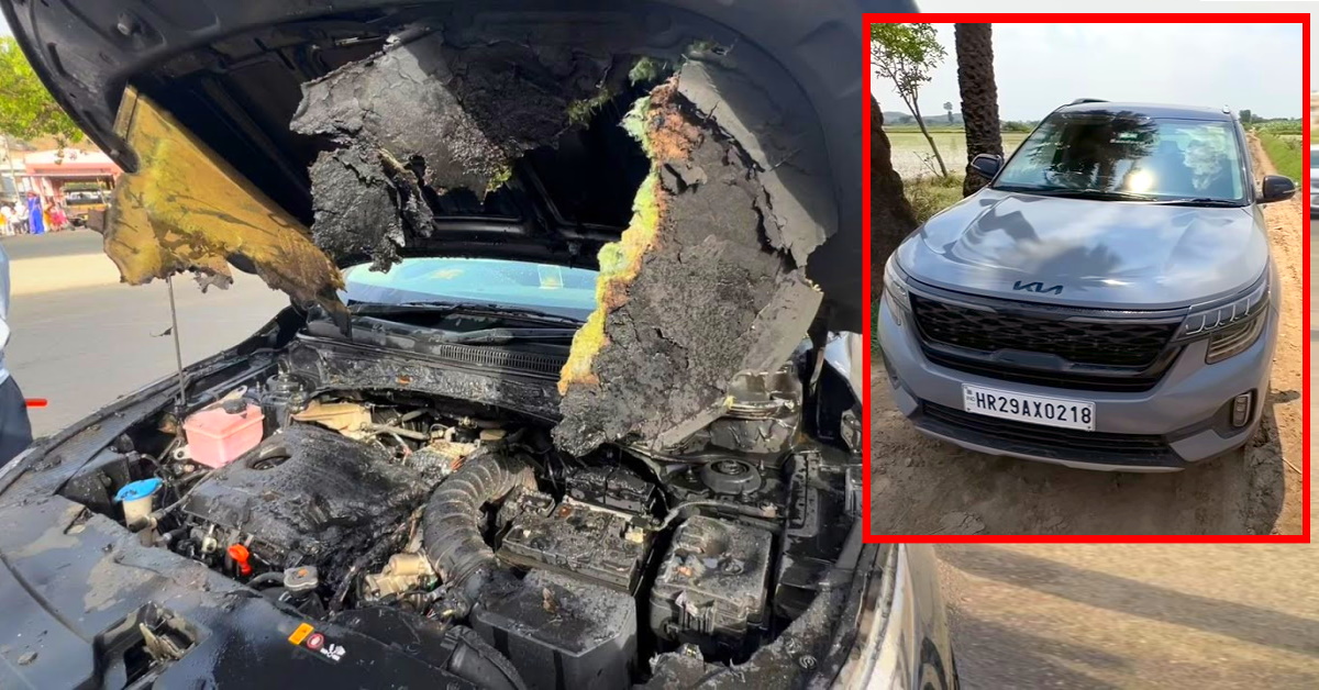 Kia Seltos catches fire while driving: Service centre repairs it for free