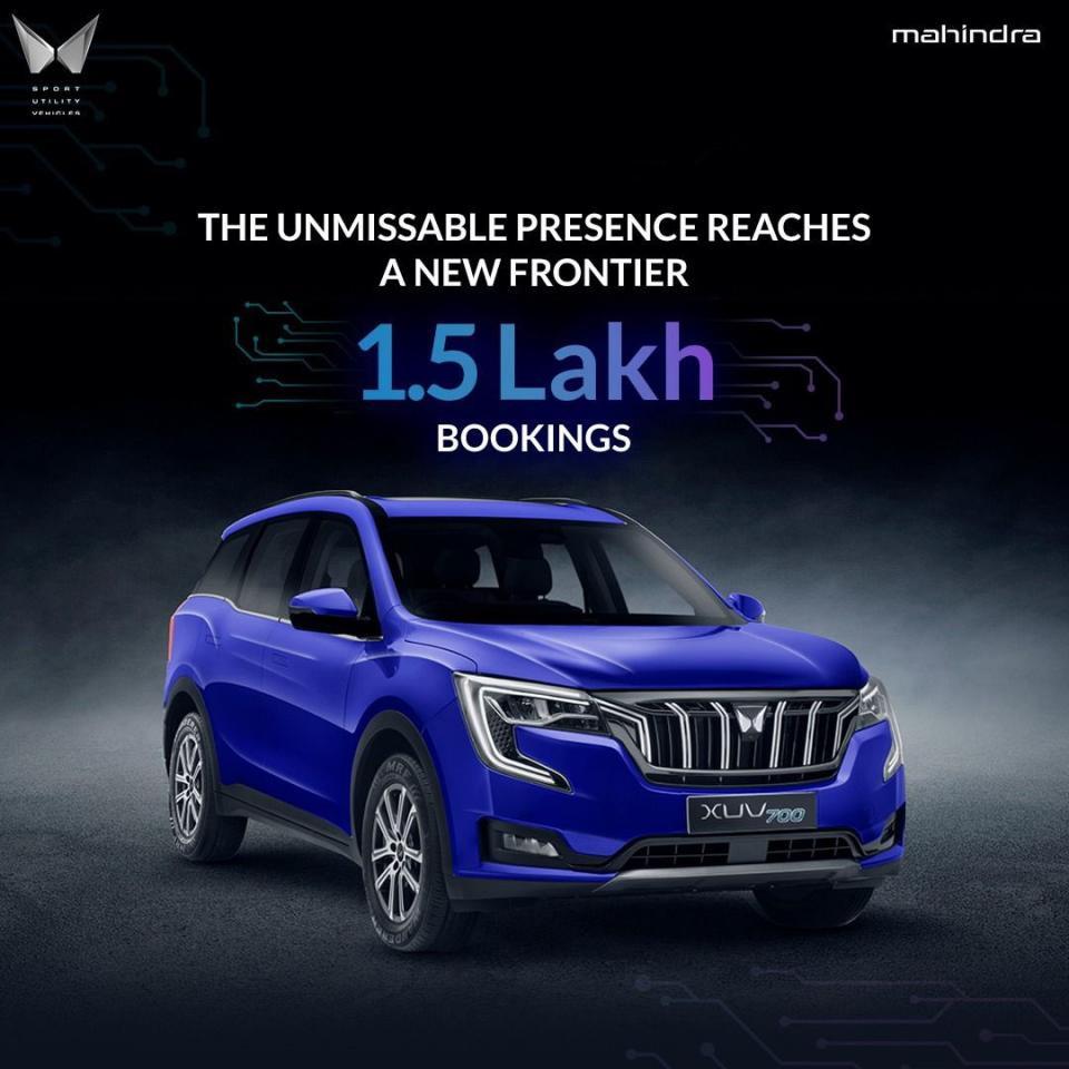 Mahindra XUV700 bags 1.5 lakh bookings: 1 lakh customers still waiting for their SUVs