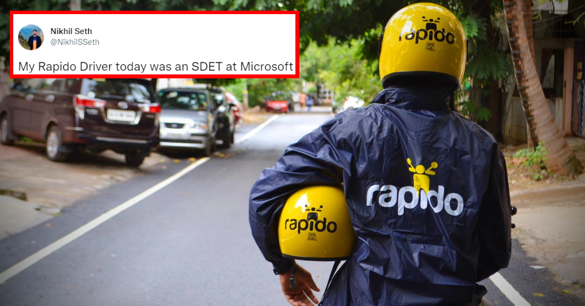 Microsoft engineer works for Rapido as a rider: Here’s why