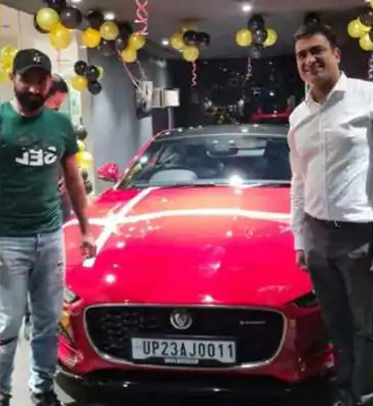 Indian Cricketer Mohammed Shami’s latest ride is a Jaguar F-Type sportscar