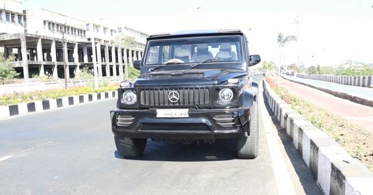 2005 Model Tata Sumo modified to look like a Mercedes-Benz G-Wagen [Video]