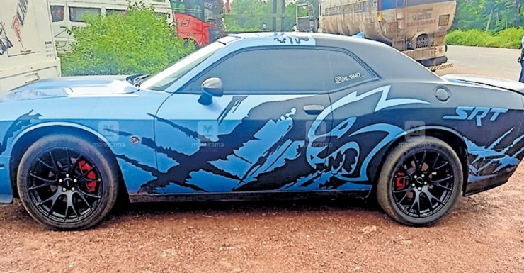 Kerala police seize imported Dodge Challenger for rash driving
