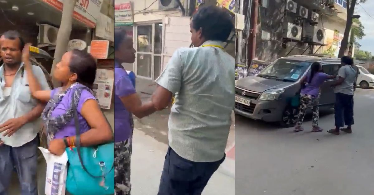 Noida woman slaps e-rickshaw driver 17 times after he brushes her car [Video]