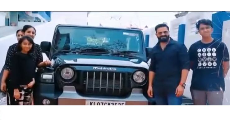Malayalam actor Jayasurya buys a brand new Mahindra Thar [Video]