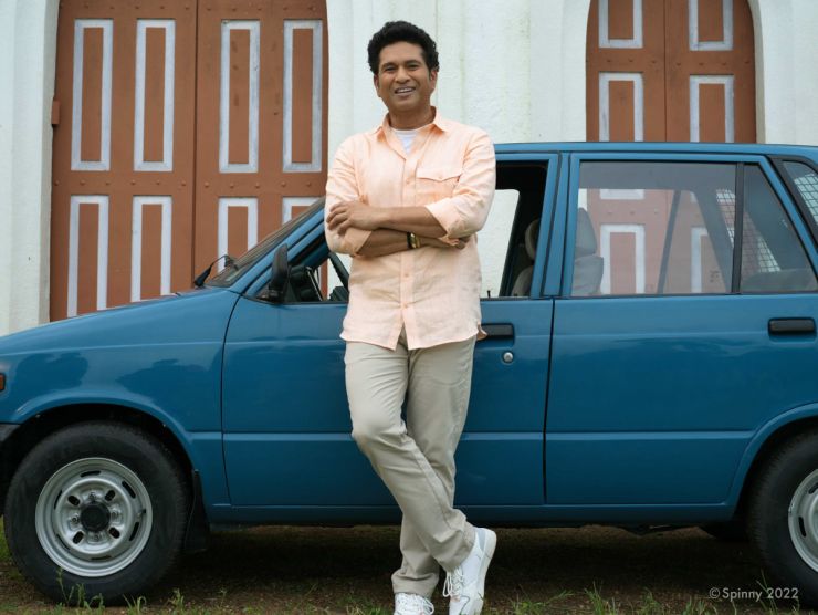 Spinny recreates Sachin Tendulkar’s first car – a Bayers Blue Maruti 800 [Video]