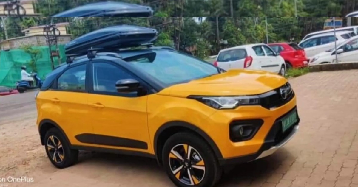 Bright yellow Tata Nexon Electric SUV is a crowd magnet [Video]