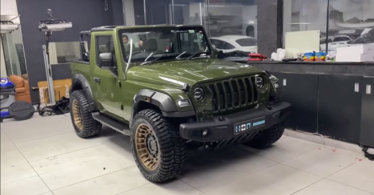 Mahindra Thar painted in Sarge Green shade wants to be a Jeep Wrangler [Video]