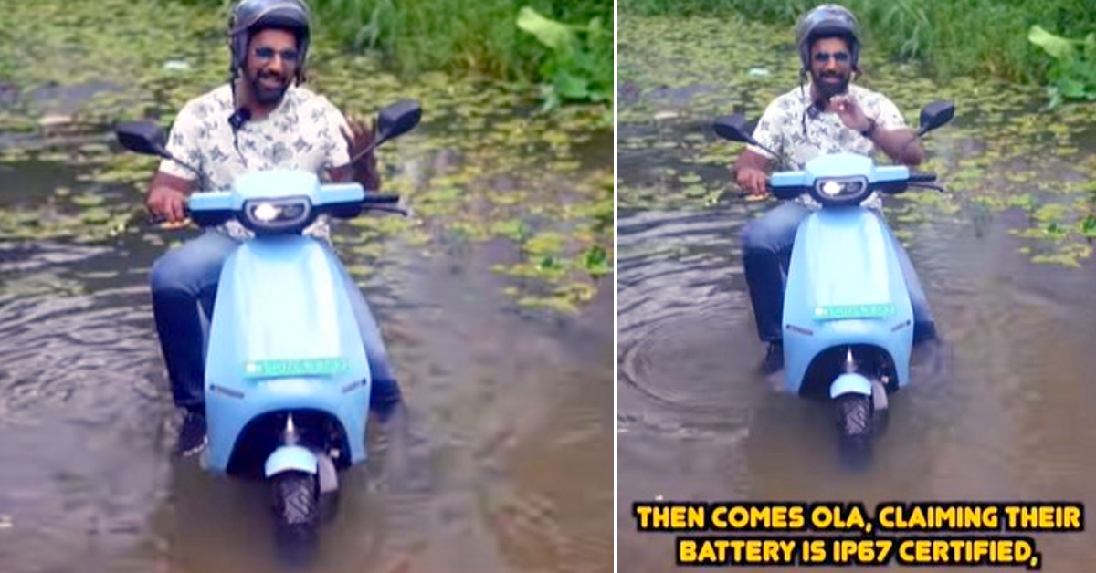 Ola S1 Pro electric scooter wading through deep water: Is it safe to do so? [Video]