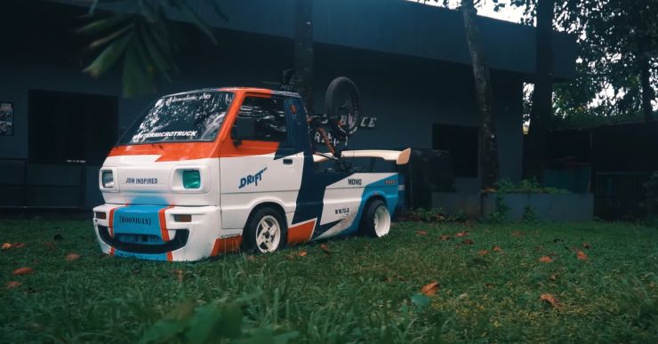 2000 model Maruti Omni van tastefully modified into a drift truck [Video]