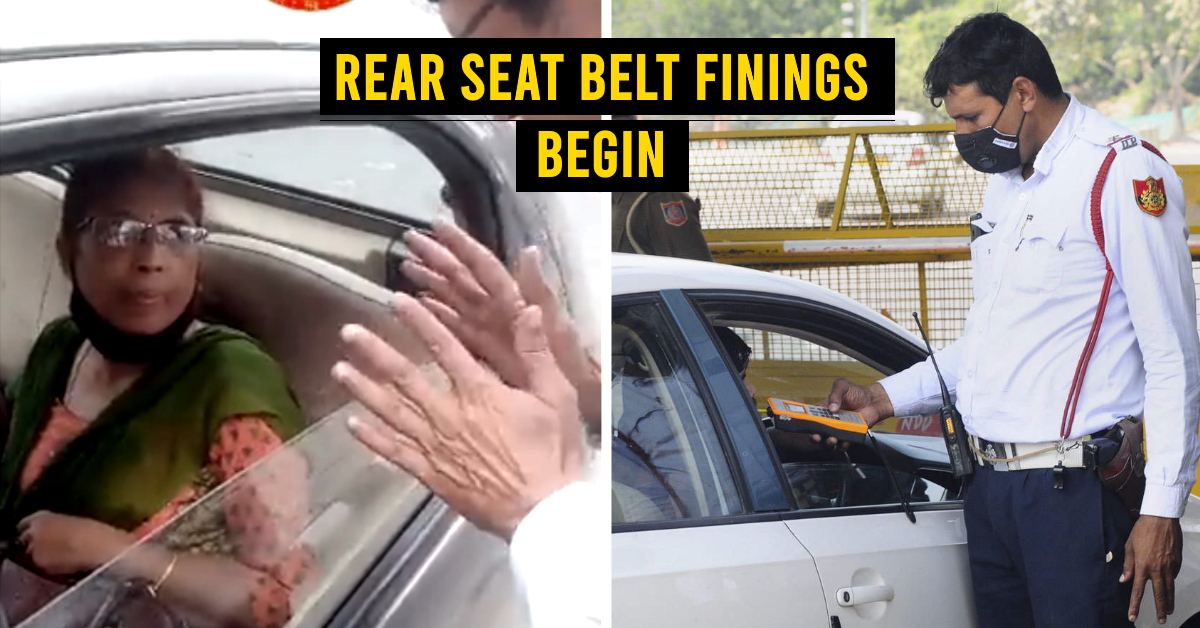 rear seat belt wearing manatory