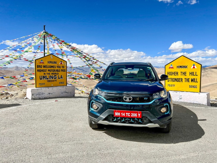 Tata Nexon EV sets record by becoming first electric car to reach Umling La pass in the Himalayas