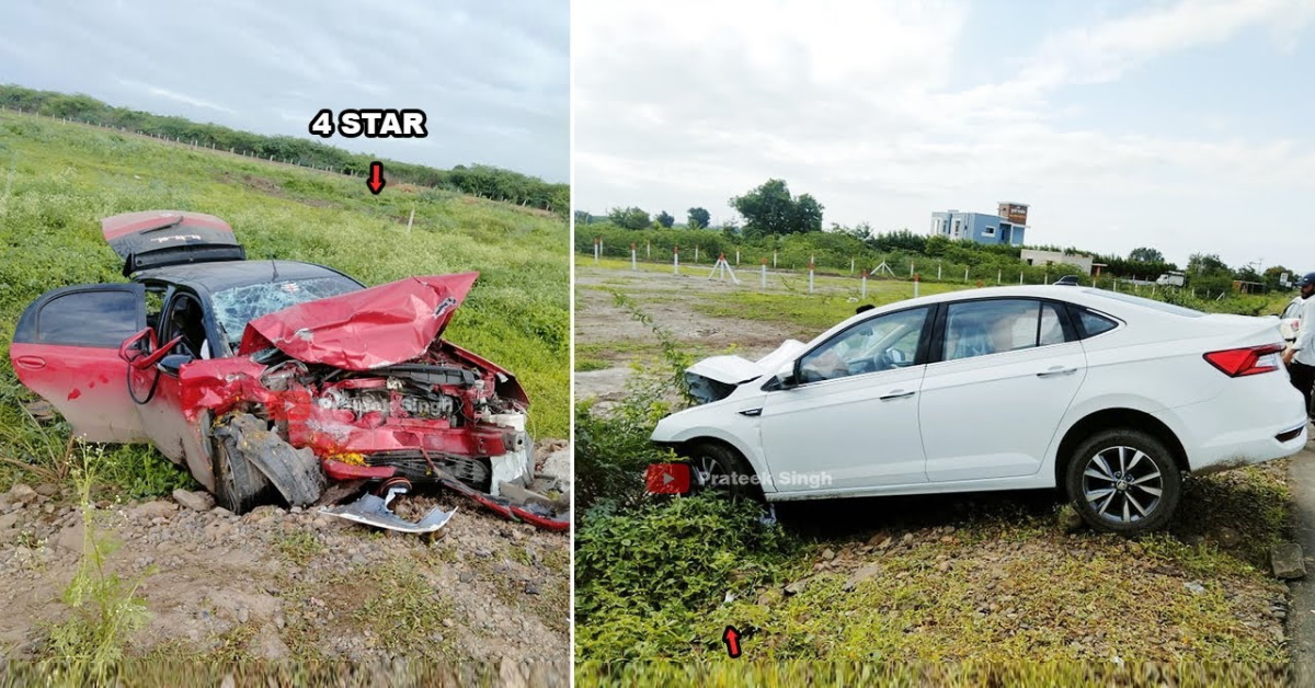 Brand-new Skoda Slavia crashes into Toyota Etios Liva: Here’s the result [Video]