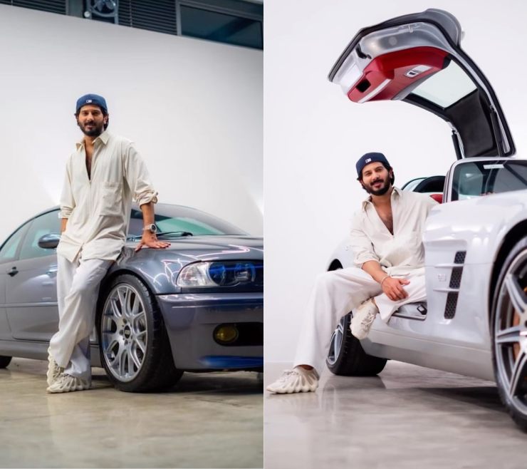 Actor Dulquer Salmaan showcases his beloved BMW M3 E46 & SLS AMG on video