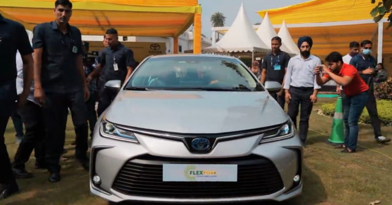Toyota altis flex fuel car in india