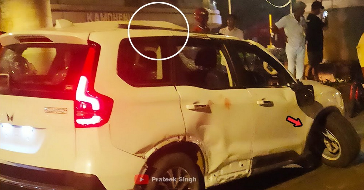 Speeding Mahindra Scorpio-N crashes after delivery; Breaks front axle